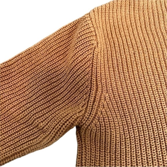 Paper Label  Organic Cotton Fall Sweater - Burnt Orange - Size Small - Picture 3 of 6